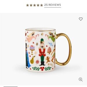 Rifle Paper Co. Nutcracker Porcelain Mug New in Box!